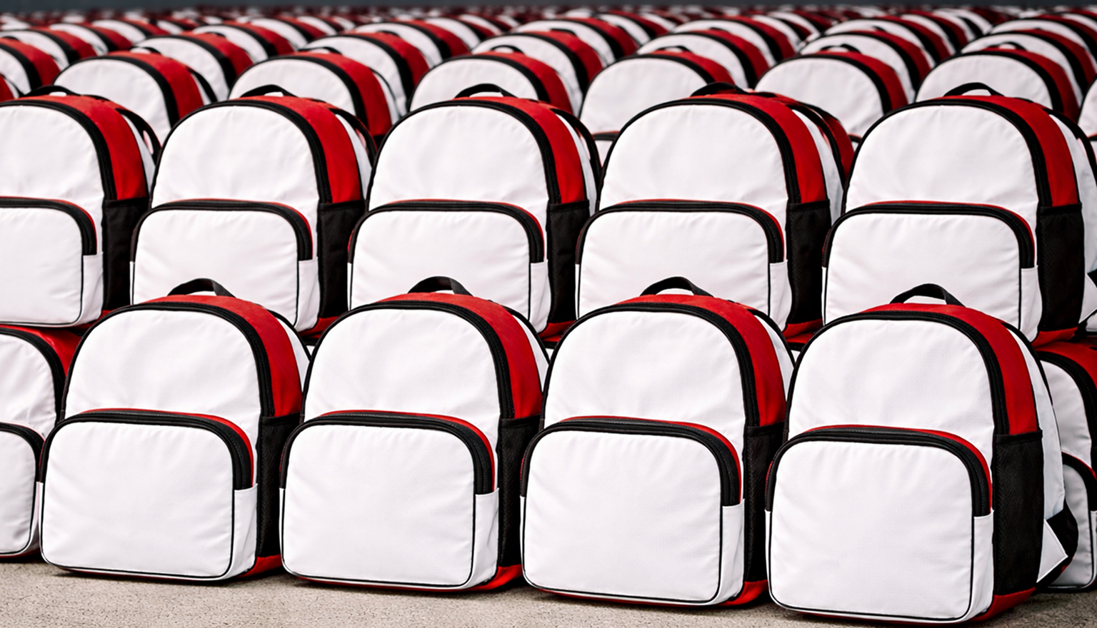 Morral artesanal hecho de lona electoral reciclada