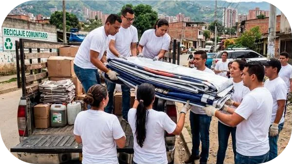 Lonas electorales como materia prima
